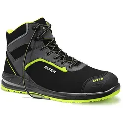 Sicherheitsschnürstiefel LOAN XXSports Black Lime Mid ESD S3 768151 Größe 41 - Arbeits- & Schutzkleidung mit hydrophobierter Mikrofaser, atmungsaktivem Futter und Infinergy® Sohlenkern für optimalen Komfort und Schutz.