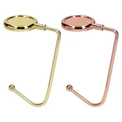kwmobile Taschenhalter für Tisch in gold von kwmobile