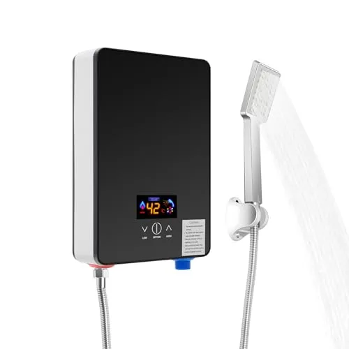Elektronischer Durchlauferhitzer 6500W mit LED Temperaturanzeige
