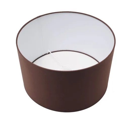 Dirk Davids Leuchten GmbH Lampenschirm Zylinder Polycotton Braun TL 25-25-18 - Hochwertiger Lampenschirm für Tischleuchten, sorgt für eine stilvolle Lichtgestaltung und passt in jedes Wohnambiente.