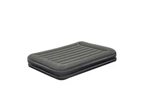 Bestway Luftbett Tritech AIR 67699, Dunkelgrau - Luftmatratze mit beflockter Schlafseite und integriertem Kissen, SGS-geprüft für höchsten Komfort, ideal für Gäste oder Camping.
