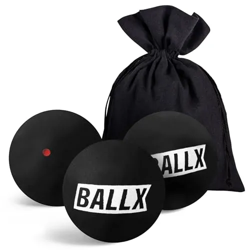 BallX® Squash Bälle Roter Punkt XS3000 [3ER Set] von BallX