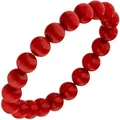 Produktbild: Perlenarmband JOBO, rot, Armbänder, Damen, 19cm, Perlen, Perlenarmband, mit Muschelkern-Perle 19 cm