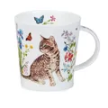 Produktbild: DUNOON Becher, Tasse Lomond Floral Cats braun getigerter Katze Formano