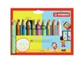 Produktbild: STABILO Buntstift STABILO woody 3 in 1 duo Buntstift - 10er Set mit Spitzer