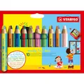 Produktbild: Duo Buntstift, Wasserfarbe & Wachsmalkreide - STABILO woody 3 in 1 duo -