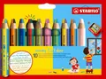 Produktbild: Duo Buntstift, Wasserfarbe und Wachsmalkreide - STABILO woody 3 in 1 duo -  ...