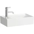Produktbild: LAUFEN Kartell Handwaschbecken 8153354001111, LCC, 46x28 cm, weiß LCC, 1 Hahnl. links, Saphirkeramik