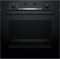 Produktbild: Bosch HBG578BB3 Serie 6 EEK: A+ Einbaubackofen, 71 L, 60 cm breit, 3D-Heißluft, Air Fry, Versenkknebel, Pyrolytisch + Hydrolytisch, schwarz