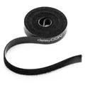 Produktbild: deleyCON 2m Klettband Rolle 10mm Breit Kabelbinder Klettverschluss Kabelklett