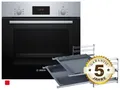 Produktbild: Bosch HBF133BR0ZA2 Set Backofen HBF133BR0 + Teleskopauszug + 2 Backbleche