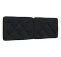 Produktbild: vidaXL Bett, Kopfteil-Kissen Schwarz 120 cm Stoff