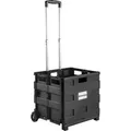 Produktbild: Tectake Einkaufstrolley  Klappbar Aus Hartschale  45 x 37 50 x 97 cm Schwarz
