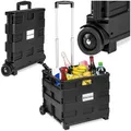 Produktbild: tectake® Einkaufswagen, Trolley Einkaufstrolley klappbar bis 35 kg, Handwagen Einkaufskorb mit Rollen, Einkaufswagen klappbar, Shopping Cart, Grocery Trolle, Einkaufskorb - schwarz
