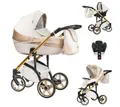 Produktbild: BabyMerc Kombi-Kinderwagen Vip Lux 5 in 1 inkl. Sportsitz, Autositz und Iso Base in 21 Farben