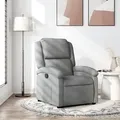 Produktbild: vidaXL Relaxsessel Hellgrau Stoff