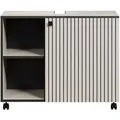 Produktbild: Unterschrank mit Rollen, 1 Tür und 2 Fächern L80 cm - PUREBLISS