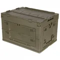 Produktbild: Box Kunststoff faltbar 60 l oliv Klappbox Aufbewahrungsbox Kunststoffbox Outdoor