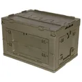 Produktbild: 60 ltr Box Kunststoff faltbar Outdoor Army Camping Lagerbox Transportkiste oliv