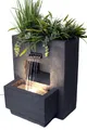 Produktbild: Arnusa Gartenbrunnen Springbrunnen mit LED Beleuchtung bepflanzbar 57x35x45 cm, Komplett-Set LED, Betonoptik