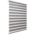 Produktbild: Doppelrollo Doppelrollo SolDecor DL2, 85x150cm, Grau – Klemmfix ohne Bohren, Sol Royal, Fensterrollo Innen Rollos für Fenster ohne Bohren Sicht & Sonnenschutz grau 85 cm x 150 cm