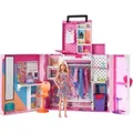 Produktbild: Barbie Traum-Kleiderschrank mit Puppe (blond), Zubehör & Kleidung - Rosa