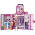 Produktbild: Mattel HGX57 Barbie Traumkleiderschrank und blonde Puppe, über 60 cm Breiter Sch