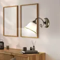 Produktbild: Landhaus Stil Wand Lampe Gäste Zimmer Beleuchtung Glas Lese Leuchte Big Light
