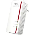 Produktbild: AVM Fritz!Powerline 1260E Single-Adapter, WLAN, international, Erweiterung, PLC, IEEE P1901, 1200 Mbps, integrierte WLAN-AC-Basis, Mesh, 1 Gigabit, Port, 20002824, weiß/rot