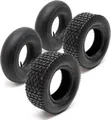 Produktbild: Wiltec 2x Reifenmantel 2x Schlauch Aufsitzmäher/Rasentraktor 16x6.50-8 4PR Gerades Ventil
