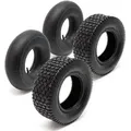 Produktbild: 2x Reifenmantel 2x Schlauch Aufsitzmäher/rasentraktor 16x6.50-8 4pr Gerades Ventil - Wiltec