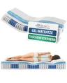Produktbild: AM Qualitätsmatratzen Gelschaum Taschenfederkernmatratze 90x200cm H2 24cm - Made in Germany & Oeko TEX Siegel - 7 Zonen Gel-Federkernmatratze 90x200 mit 480 Federn & Lyocell Bezug