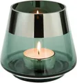 Produktbild: Fink Teelichthalter JONA (1 St), Kerzenhalter aus Glas, mundgeblasen, mit foliertem silberfarbenem Rand