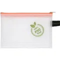 Produktbild: Foldersys Reissverschlussbeutel A6 transparent/orange 0,20 mm (A6, 1x) (40606-69)