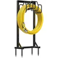 Produktbild: Gartenschlauchhalter 117cm freistehend, Metall, schwarz, wetterfest, robuste ...