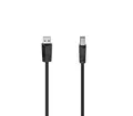 Produktbild: Hama USB-Kabel für PC und Notebook, USB-B auf USB-A, 1,50 - 5 m, Schwarz USB-Kabel, USB Typ B, USB Typ A, (150 cm), 480 Mbit/s, Knickschutz, schnelle und störungsfreie Übertragung