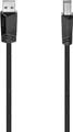 Produktbild: Hama USB-Kabel USB 2.0 USB-A Stecker, USB-B Stecker 1.50m Schwarz 00200602