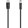 Produktbild: Hama USB-Kabel USB 2.0 USB-A Stecker, USB-B Stecker 1.50 m Schwarz 00200602