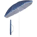 Produktbild: Sekey Sonnenschirm mit Schutzhülle Rund 160 cm Knickbar Gartenschirm Marktschirm Strandschirm Balkon Terasse Garten Sonnenschutz UPF50+