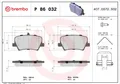 Produktbild: BREMBO Bremsbelagsatz, Scheibenbremse Hinterachse für VOLVO