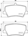Produktbild: Bremsbeläge P 86 032 BREMBO für VOLVO LYNK & CO