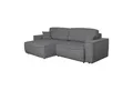 Produktbild: Ecksofa PIA, Anthrazit, Cord, Ausziehfunktion, Bettkasten, 2 Rückenkissen, 2 Zierkissen, B 265 x H 85 x T 148 cm