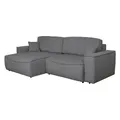 Produktbild: Ecksofa Polstergarnitur Ausziehbar Bettkasten Anthrazit Cord 265 x 148 cm