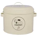 Produktbild: Kompost Topf , Vorratsdose COMPOST creme weiß H. 21cm D. 23cm Esschert Design