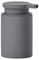Produktbild: Zone Denmark Ume Seifenspender für Flüssigseife, Pumpspender fürs Bad, Steingut/Keramik, Skandinavisch im Design, 250 ml, Höhe 16 cm, Grau