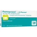 Produktbild: PANTOPRAZOL-1A Pharma 20mg bei Sodbrennen msr.Tab. 14 St