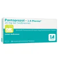 Produktbild: Pantoprazol - 1 A Pharma® 20 mg bei Sodbrennen