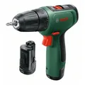 Produktbild: Bosch EasyDrill 1200, 2x Akku, Ladegerät, Bit- und Bohrer-Set, Koffer.