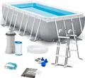 Produktbild: Intex 26790 Prisma Frame Premium oberirdischer Pool rechteckig 400x200x122cm