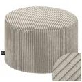 Produktbild: Domarex Runde Sitzpouf 45x25 cm weich modern Fußhocker Sitzhocker gepolstert rutschfest für Wohnzimmer Schlafzimmer Kinderzimmer Made in Polen
